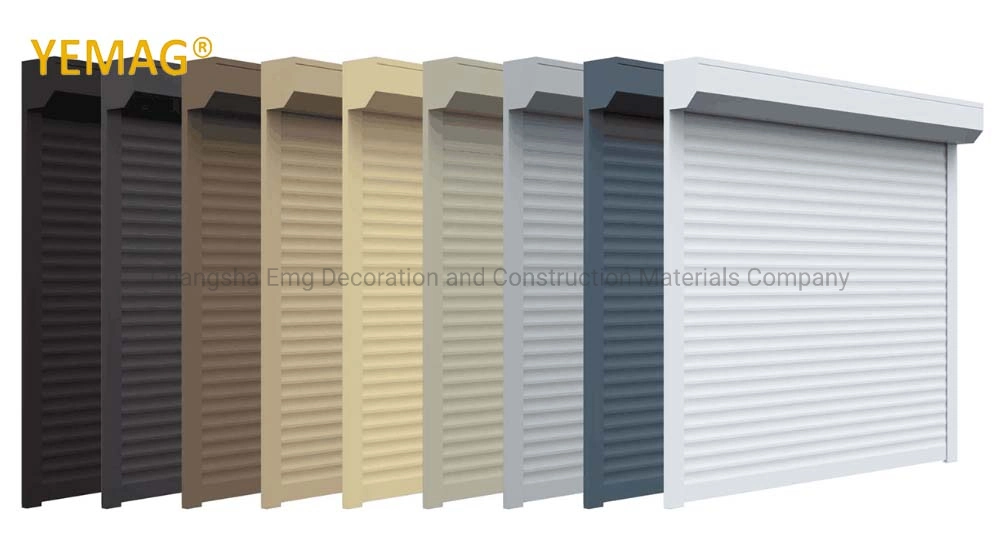 Security Roller Shutter Aluminum Rolling Shutter Hurricane Impact Shutters with Remote Control