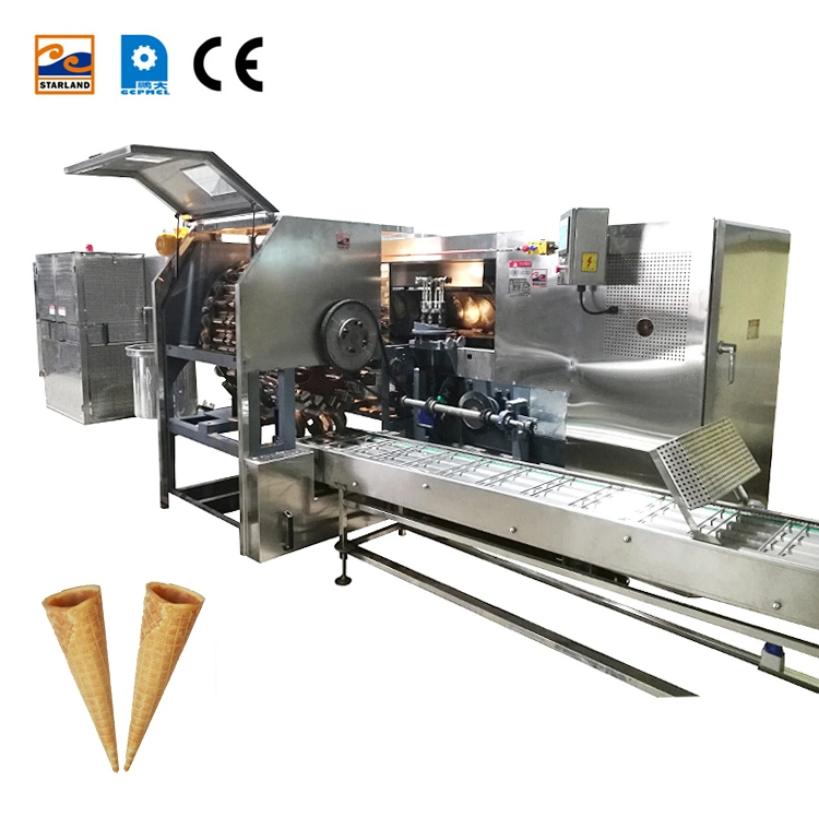 Rolled Sugar Cone Making Machine, Commercial Ice Cream Cone Machine for Sale.