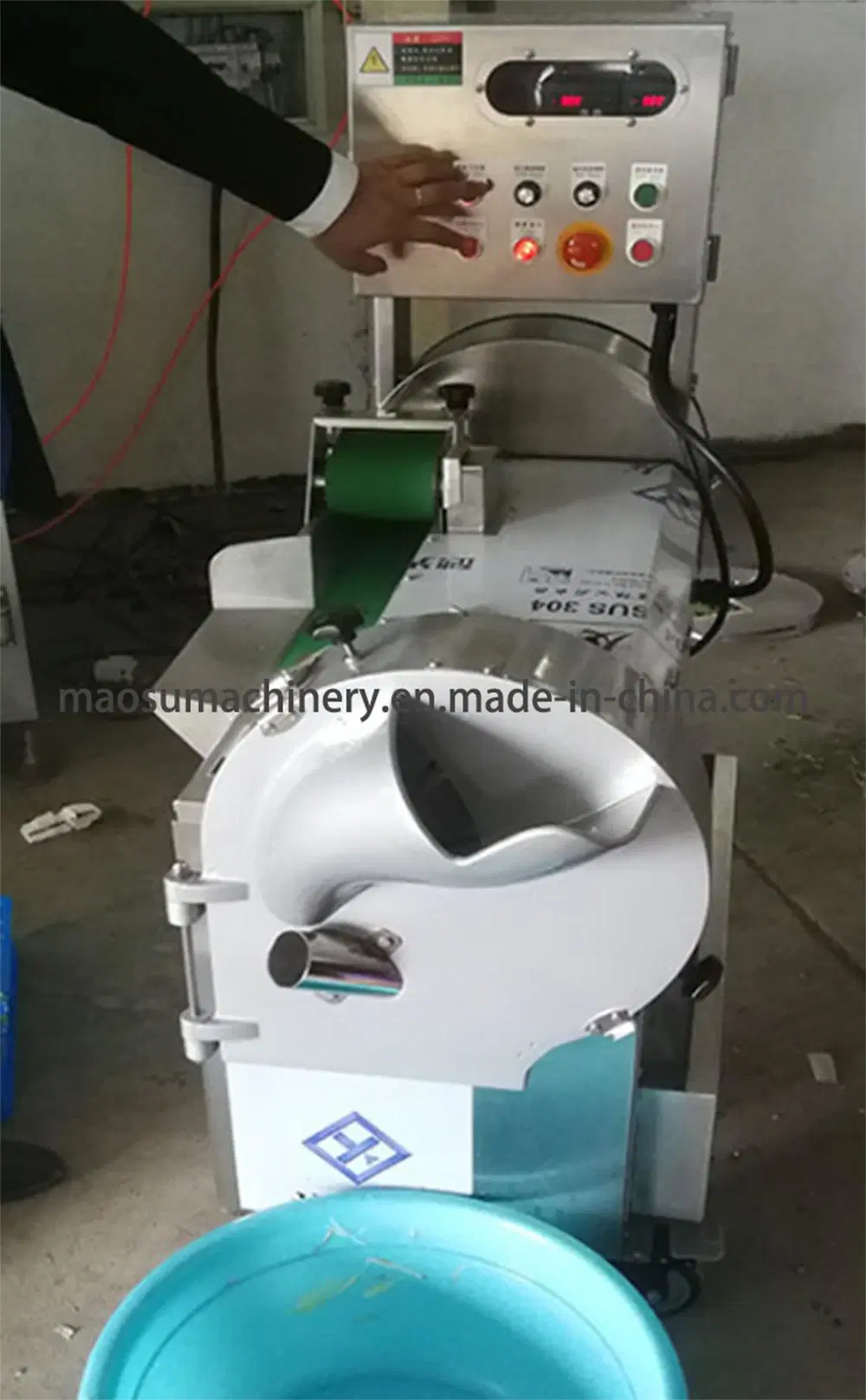 Commercial Industrial Electric Vegetable Mushroom Tomato Onion Chilli Pepper Dicing Machine
