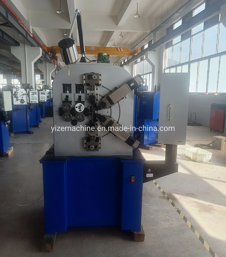 Automatic CNC Camless Wire Coiling Machine 3 Xis Hot Coil Car Garage Door Shutter Coil Spring Machine Price