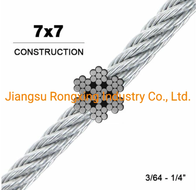 5/16&quot; Hot DIP Galvanized Wire Rope, 7X7