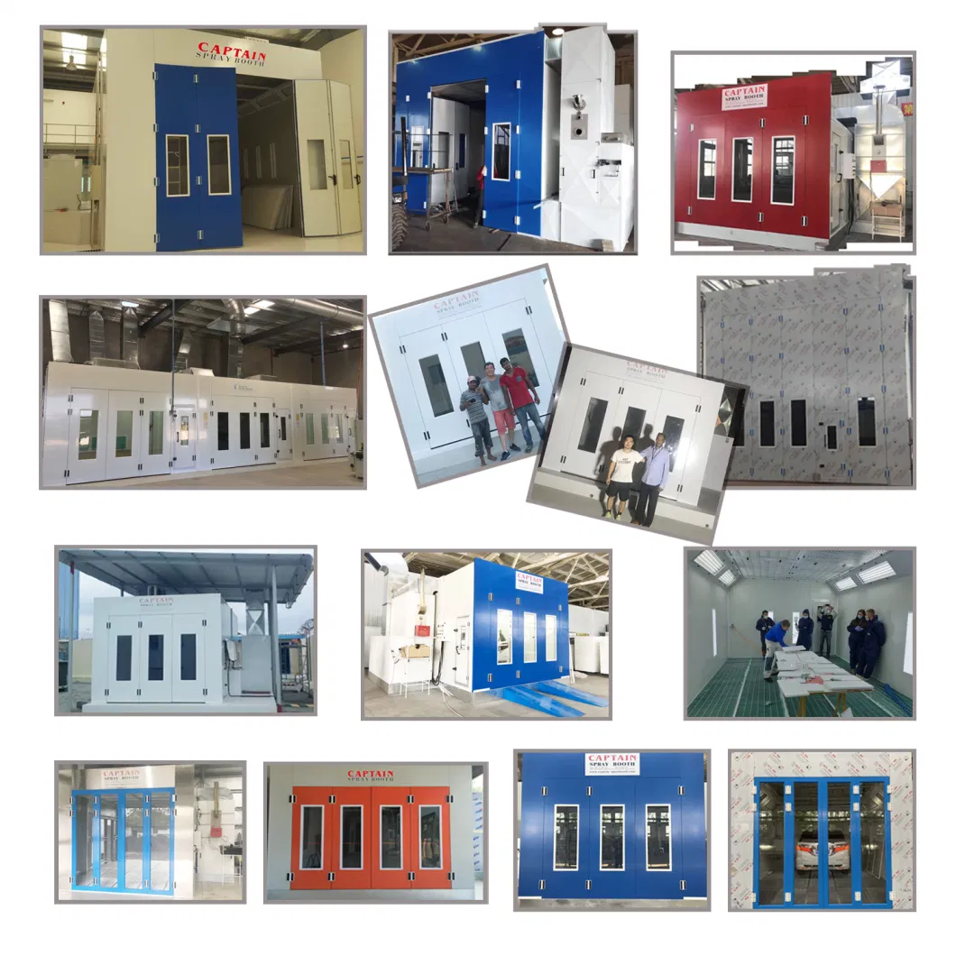 Electric Heating Customized High Standard Spray Booth/ Paint Chamber Garage Equipment Paint Room Powder Coating Booth