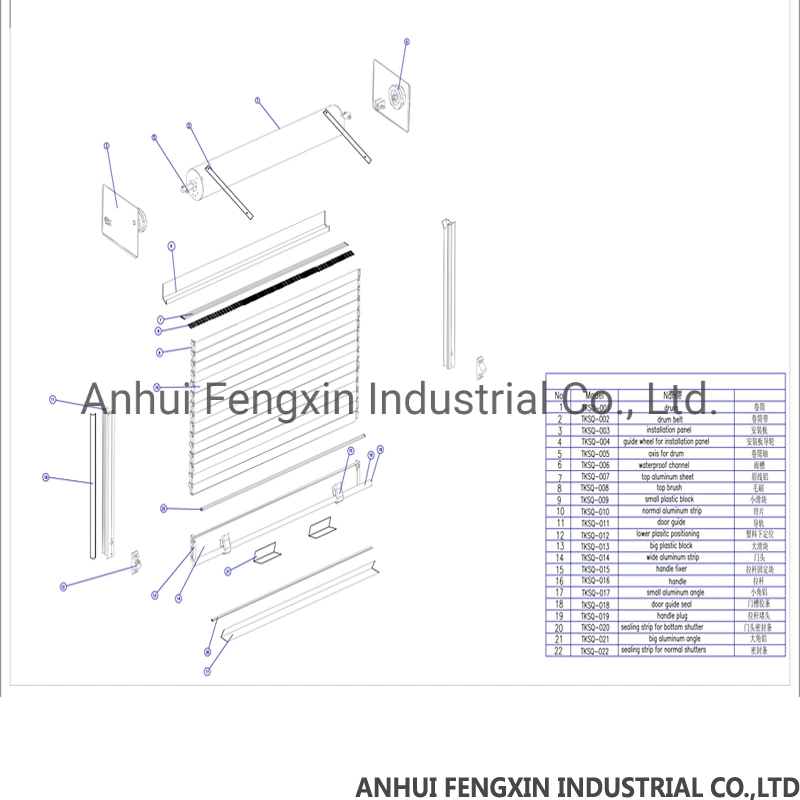 Extruded Double Layer Aluminum Roller/Rolling Shutter Door