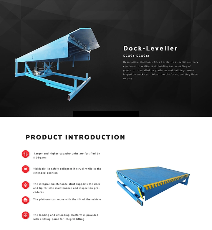 5-20t Stationary Dock Ramp Fixed Warehouse Dock Leveler