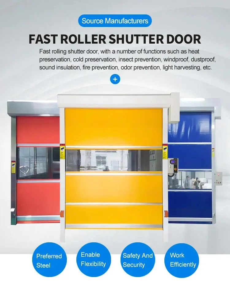 Security Aluminum High Speed Roller Shutter Garage Door (HF-K52)