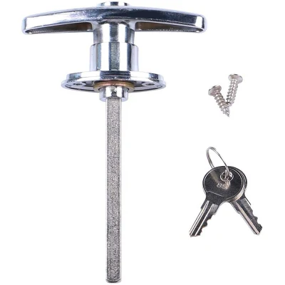 Portagomma sezionale per impieghi pesanti, portagomma sezionale, acciaio, impugnatura a T, torsione Blocco del kit di blocco dell&prime;otturatore con impugnatura a T Caravan Pop out