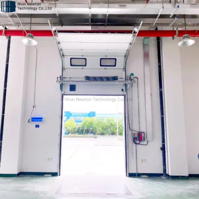 Sportello industriale pieghevole con sezione verticale di sollevamento verticale completamente automatico
