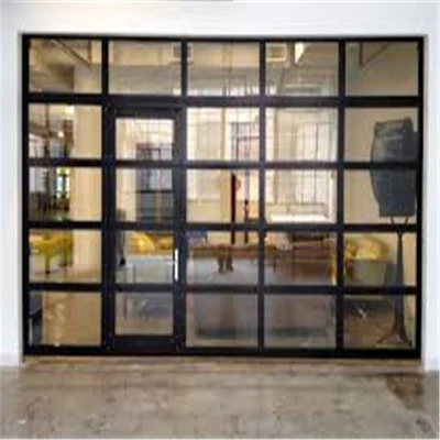 Alluminio personalizzato con sportello per garage in vetro trasparente/smerigliato in vendita
