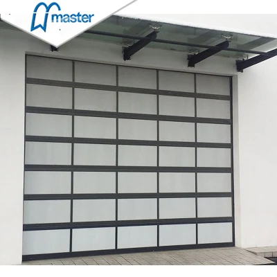  Doppio smalto componibile automatico in alluminio trasparente porta garage con Prezzo conveniente