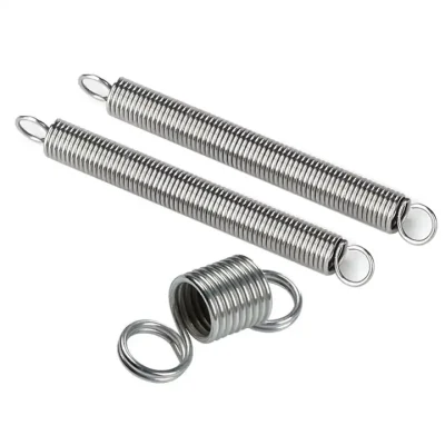 Molla di tensione a spirale in acciaio inox a doppio gancio personalizzata in fabbrica per Molle di prolunga barra di traino luce da scrivania portiera