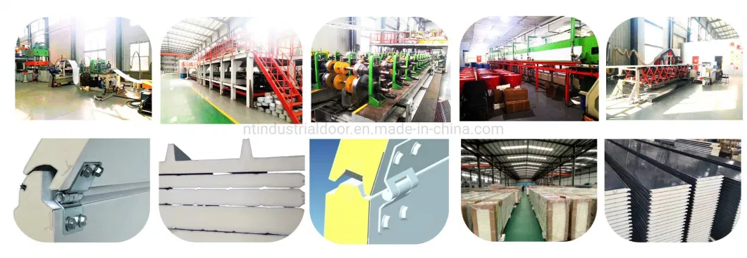 Automatic Insulated Industrial Door Color Customized Steel Sectional Commercial Warehouse Doors