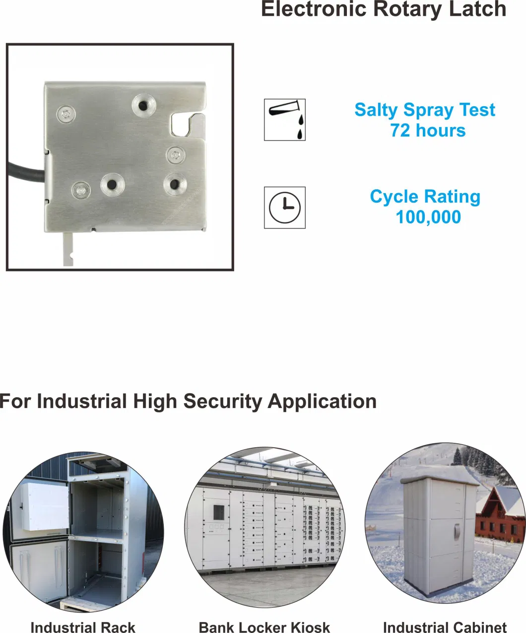 Stainless Steel Waterproof IP67 Electromechanical Locks for Banking Equipment and Smart Kiosk