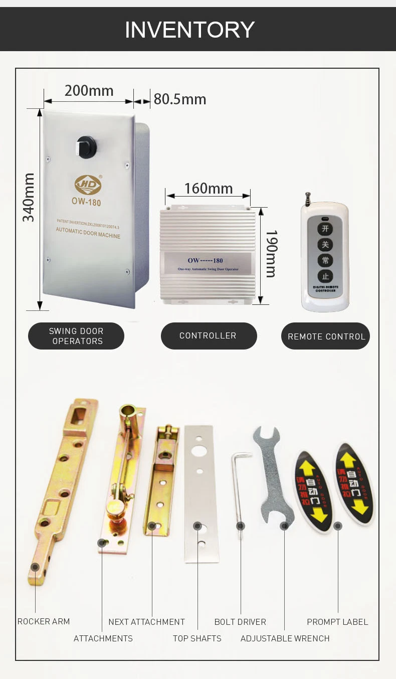 OW-180 Embedded Automatic Swing Door Opener Floor Spring