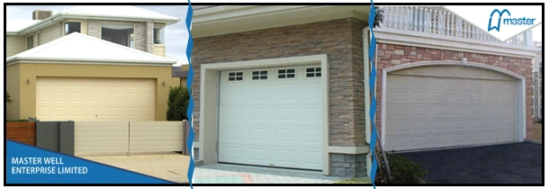 International Standard Hinge Side Hinge Garage Door with Window Inserted