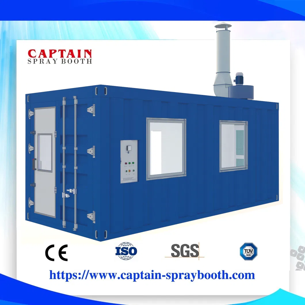 Electric Heating Customized High Standard Spray Booth/ Paint Chamber Garage Equipment Paint Room Powder Coating Booth