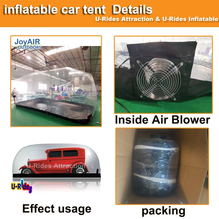 Wholesale inflatable garage ultimate bike shield folding bubble transparent PVC inflatable motorcycle tent cover