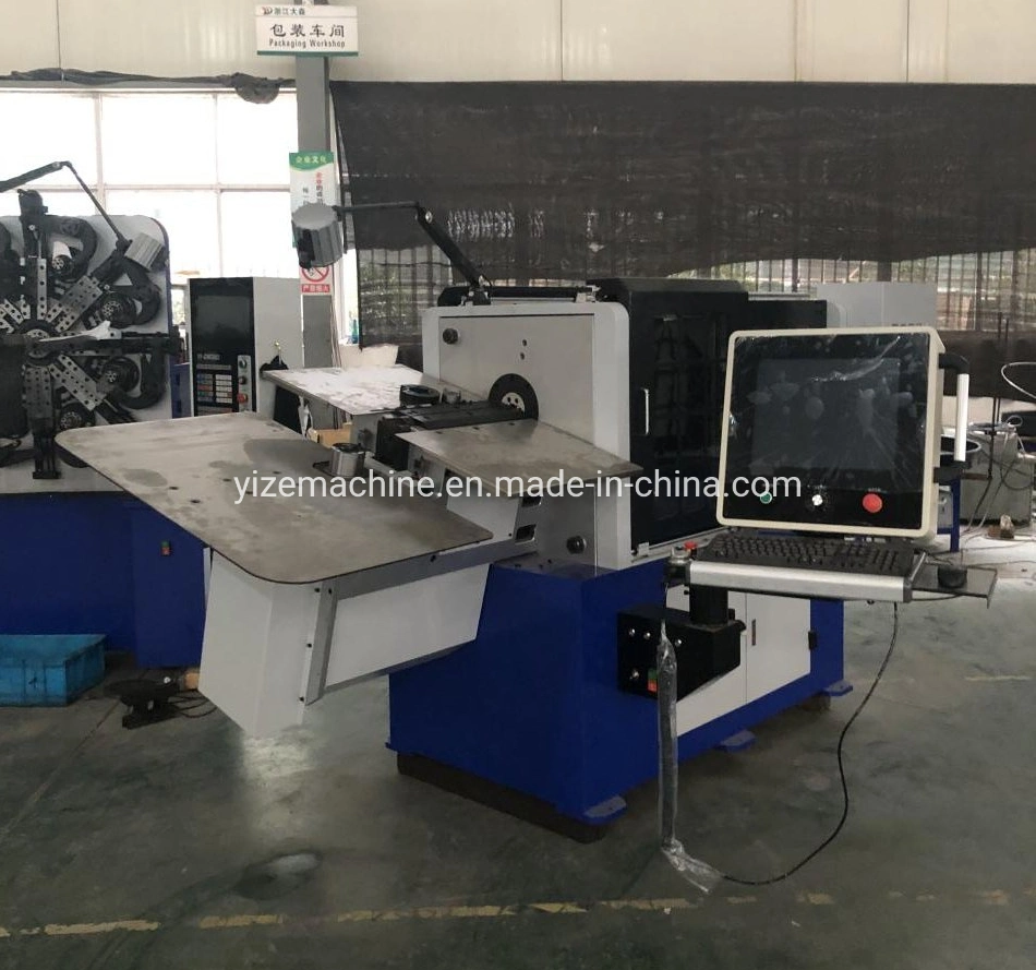 Automatic CNC Camless Wire Coiling Machine 3 Xis Hot Coil Car Garage Door Shutter Coil Spring Machine Price