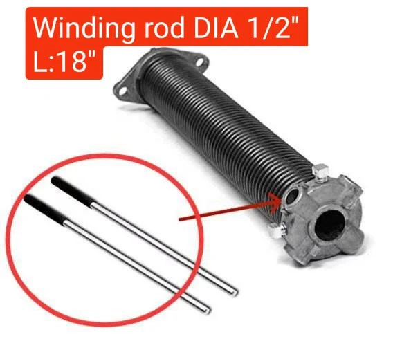 Garage Door Torsion Spring Replacement Kit Comes with Spring and Winding Bars