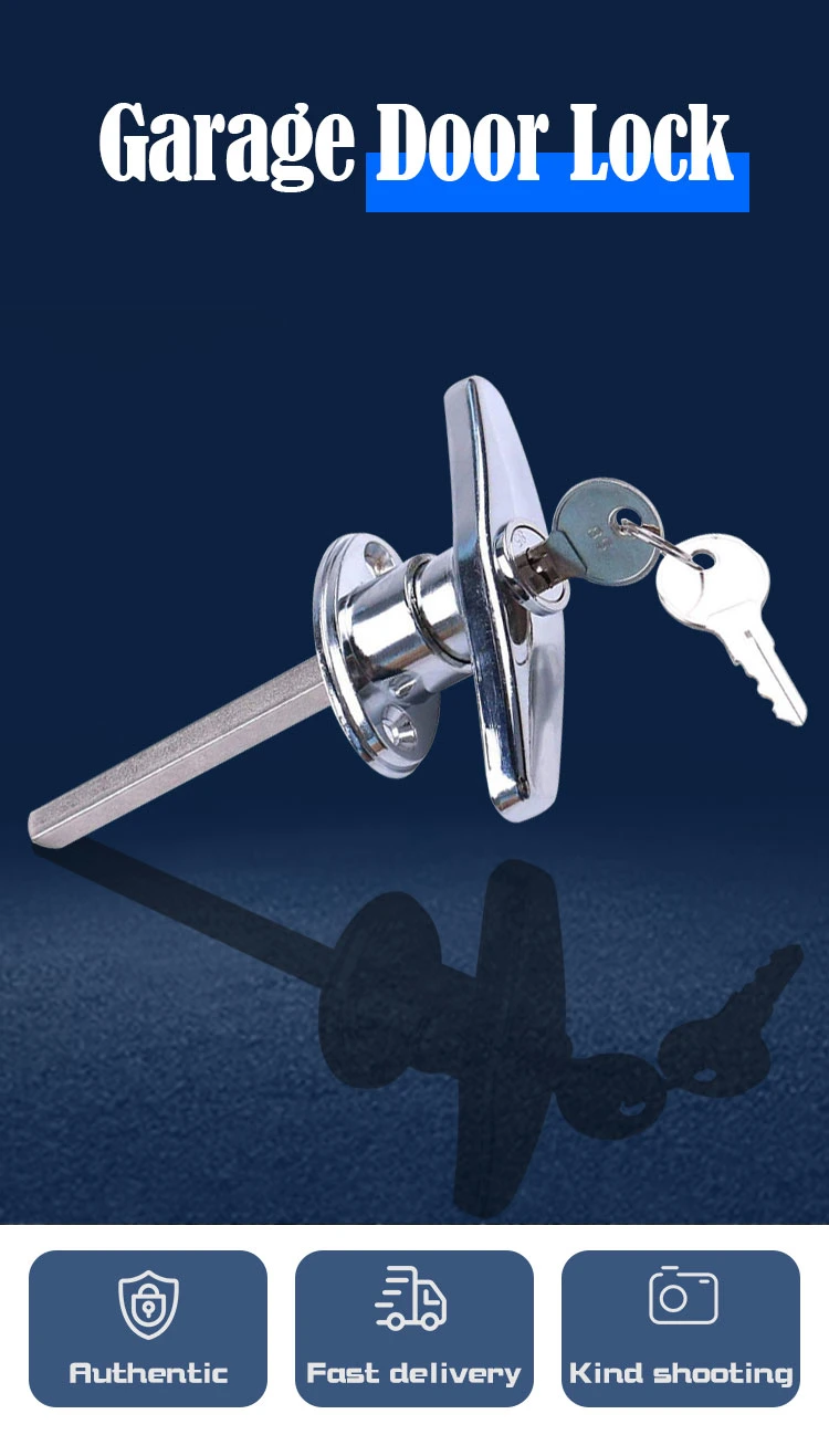 Heavy Duty Overhead Doorhardware Sectional Garage Door Steel T-Handle Twist Lock Pop out Caravan T Handle Shutter Lock Kit