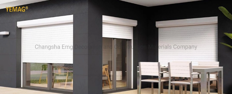 Security Roller Shutter Aluminum Rolling Shutter Hurricane Impact Shutters with Remote Control