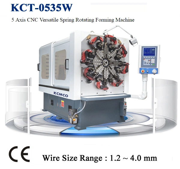 Wire Bending Machine with Garage Door Springs 5 Axis KCT-0520WZ for 2.0mm Spring Machine &amp; Bending Machine