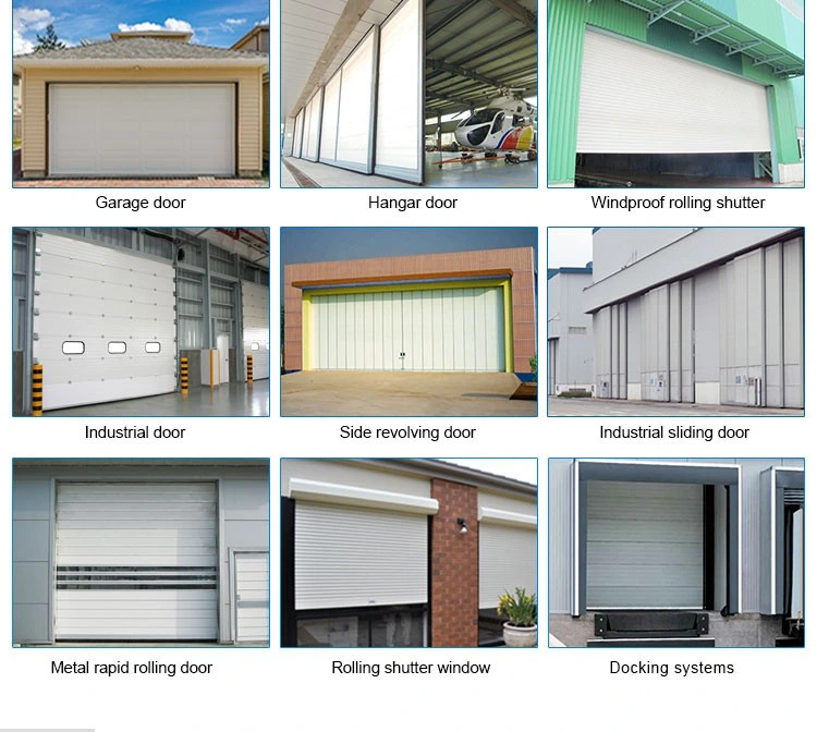 Exterior House Villa Thermal Insulation Aluminum Electric Louver Double Glass Garage Door