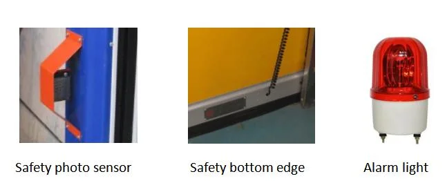 Commercial Overhead Zipper Type Self Repairable High Speed Rapid Rolling up Doors
