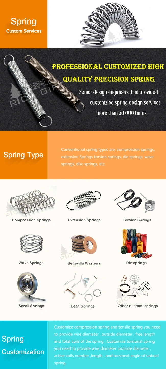 Stainless Steel Tension Spring with Double Hooks Suppliers