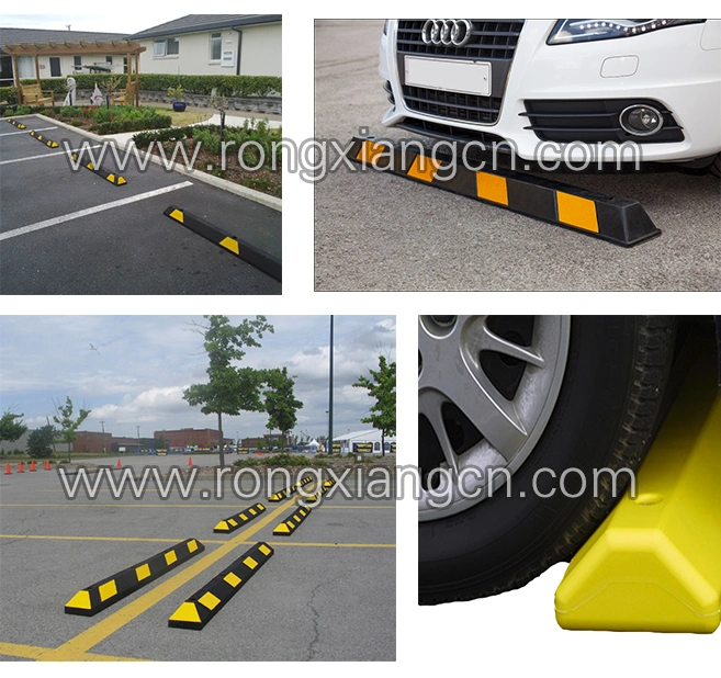 Recycled Rubber 3 Feet Garage Car Wheel Stopper