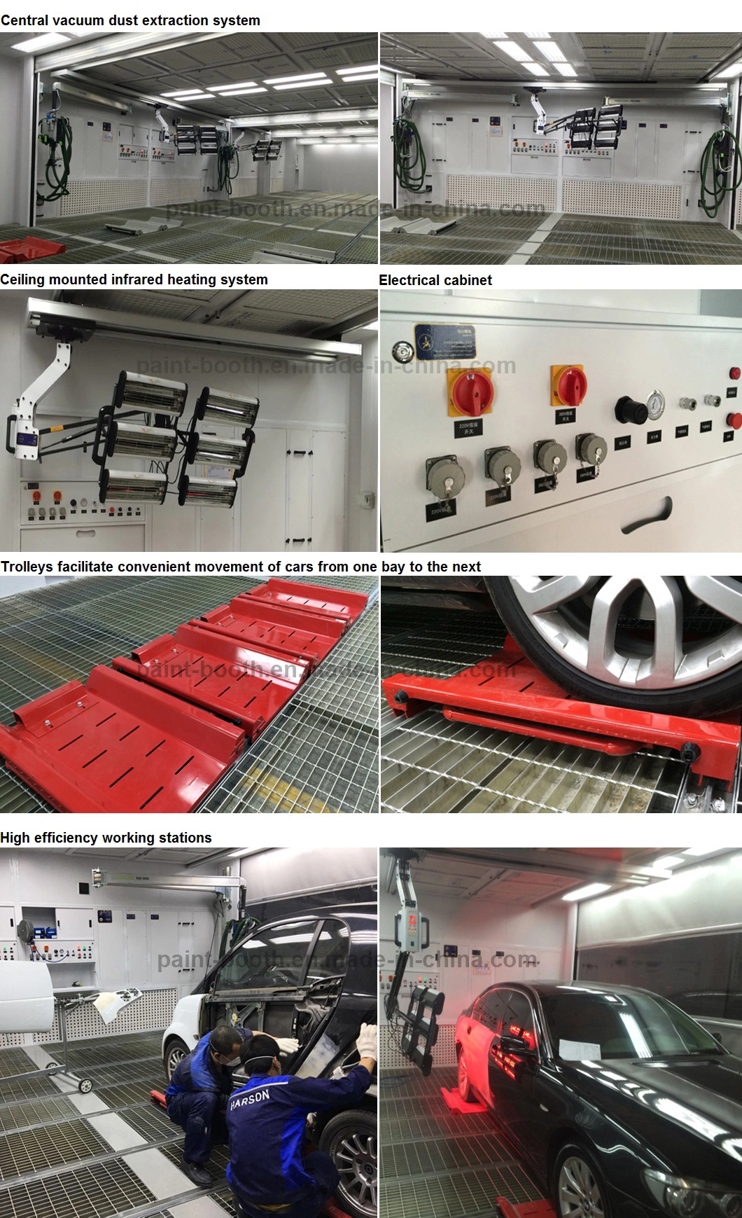 Infitech Garage Equipment Vehicle Prep Bay / Prep Station / Prep Booth