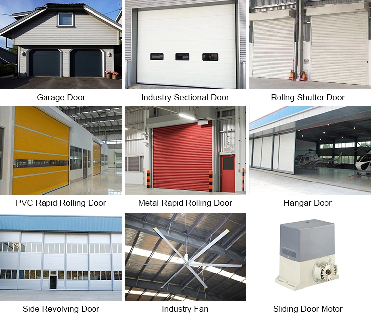 Good Price Hot Sell New Style Automatic Full View Mirror Tempered Glass Panel Aluminum Garage Door with High Quality