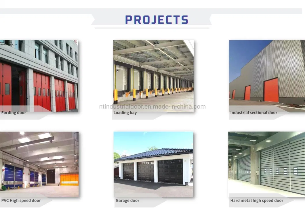 Industrial Sectional Overhead Garage Doors 40mm Panel Industrial Lifting Warehouse Door