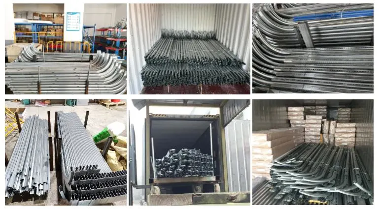 Master Well Wholesale Galvanized Steel Garage Door Hardware Parts Sectional Garage Door Track