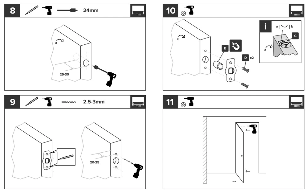 Magnetic Door Catchs Mute Hidden Invisible Doorstop Door Hardware