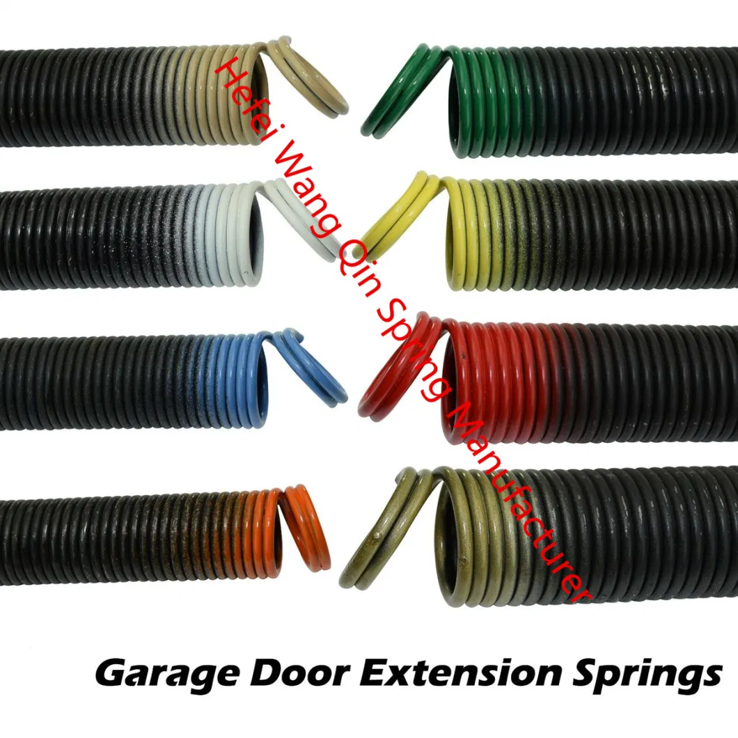 New Sectional Garage Door Extension Springs Replacement in Green Color