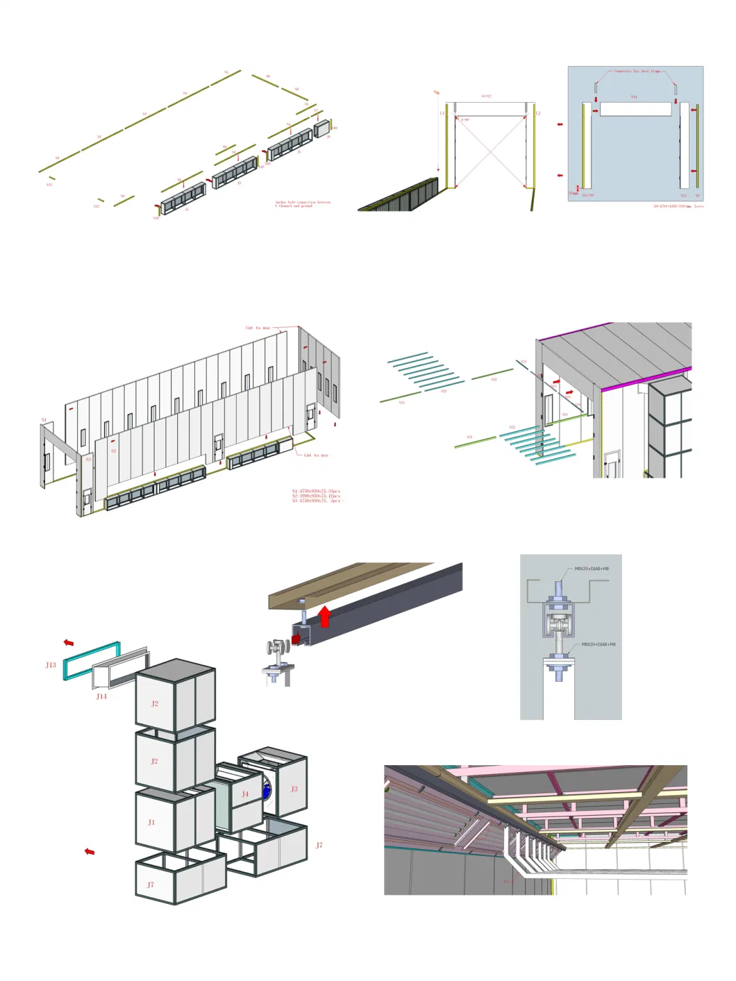 Electric Heating Customized High Standard Spray Booth/ Paint Chamber Garage Equipment Paint Room Powder Coating Booth