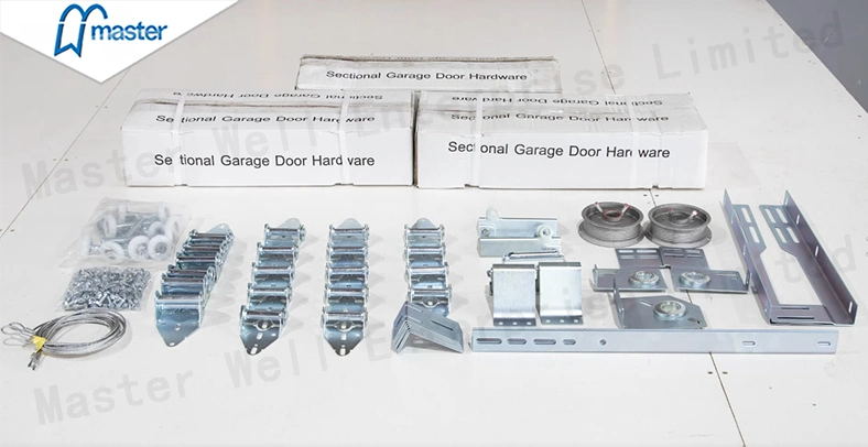 Master Well Wholesale Galvanized Steel Garage Door Hardware Parts Sectional Garage Door Track
