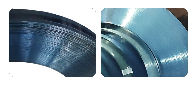 China Rolling Shutter Spring Steel Strip Blue Color Spring Steel Coils Strip