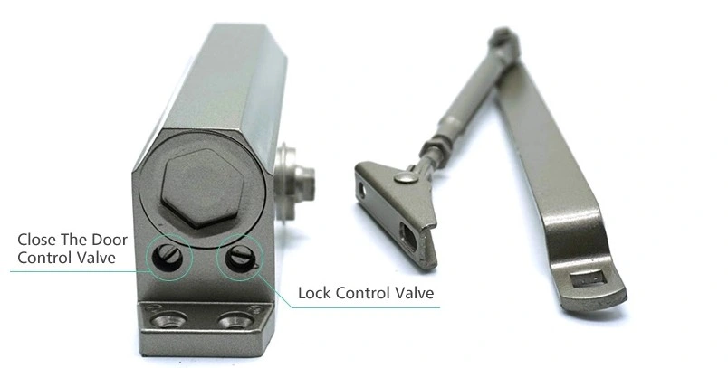 China Manufacturer Self Closing Automatic Hydraulic Overhead Door Hinge Fireproof Aluminum Door Closer 60kg Capacity