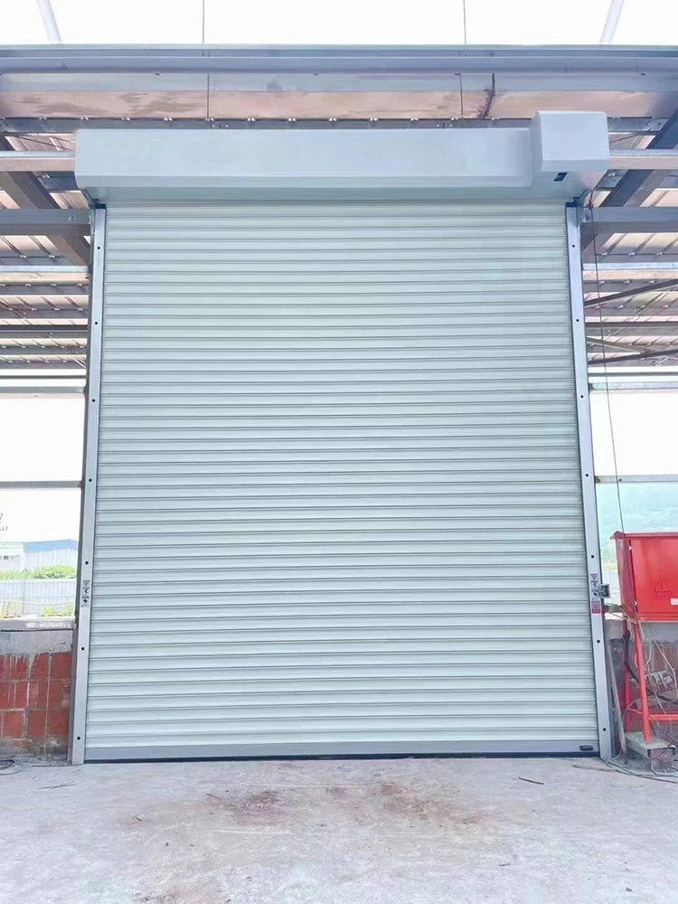 Cost Effective Galvanized Steel Fire Rated Rolling Fireproof External Wind Resist Metal Roller Shutter Door