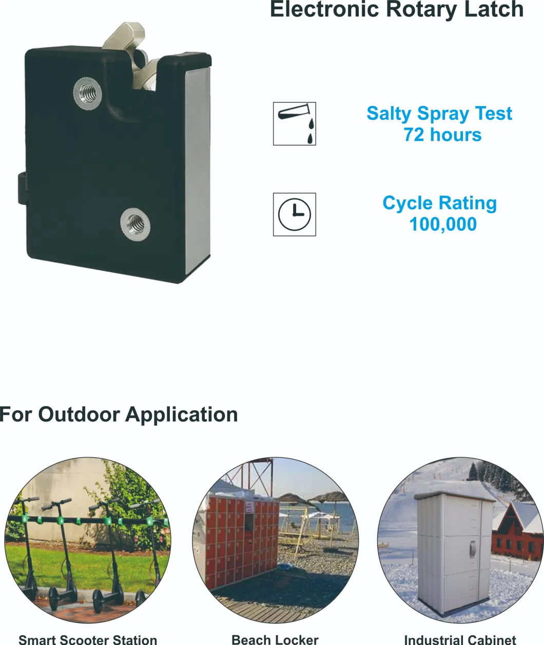 Robust Steel Rotary Latch for Electronic Locker Lock System