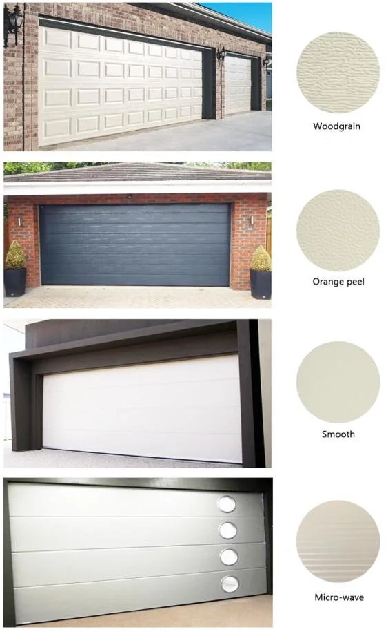 Cost-Effective PU Foam Sandwich Panel Automatic Sectional Garage Door