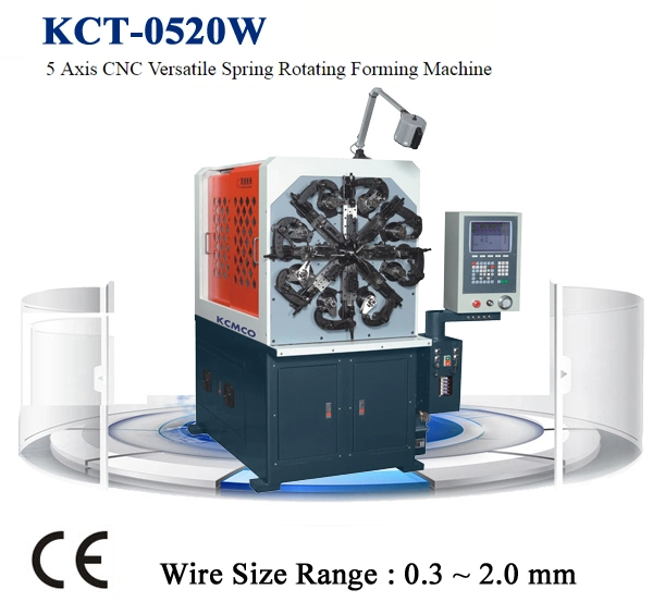 Durable Garage Door Springs &amp; Wire Form Spring with 6 Axis KCT-680 6.0mm Spring Making Machine &amp; Camless Bending Machine