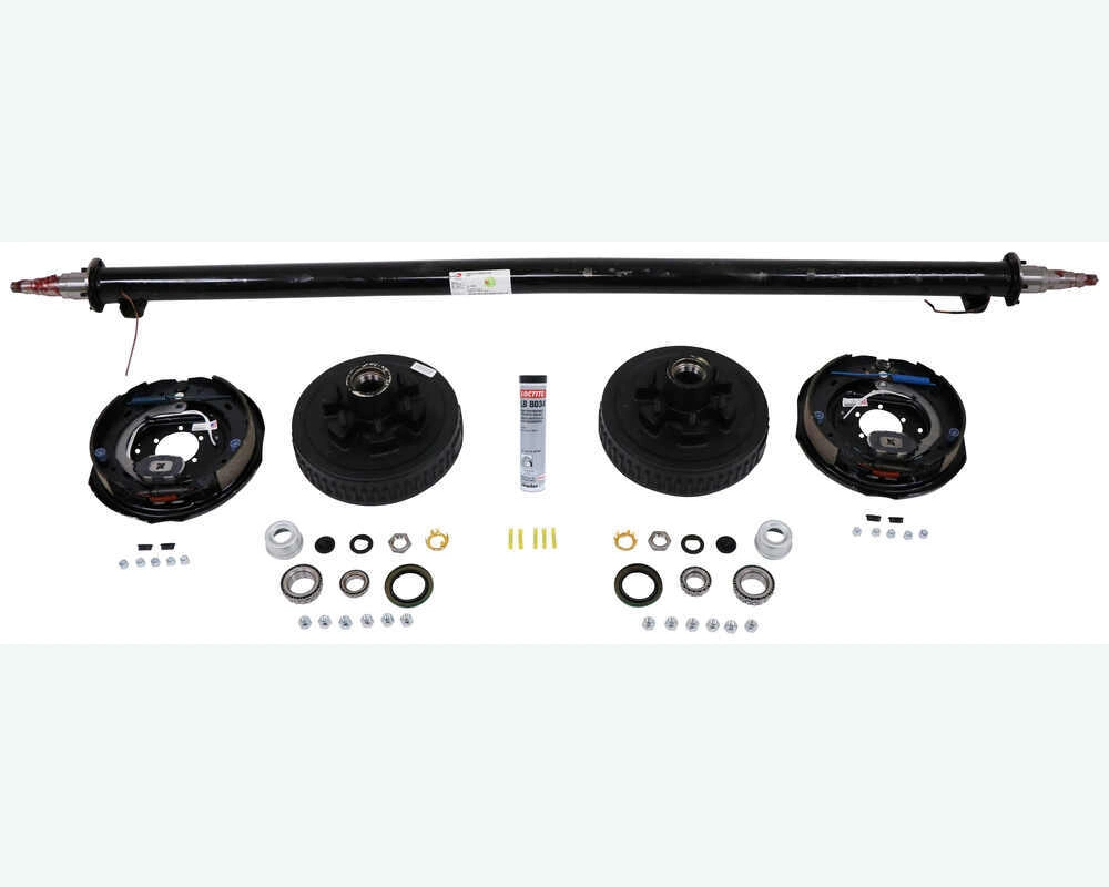 OEM Factory Customized Trailer Axle With Electric Brakes - Easy Grease - 6 on 5-1/2 - 86-1/2&quot;Hub Face 74&quot; Spring Center