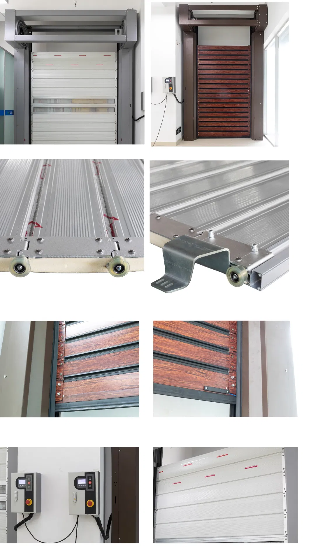 Easy Operational Logistics Sound Proofing PU Foam Spiral High Speed Hard Fast Roller Doors