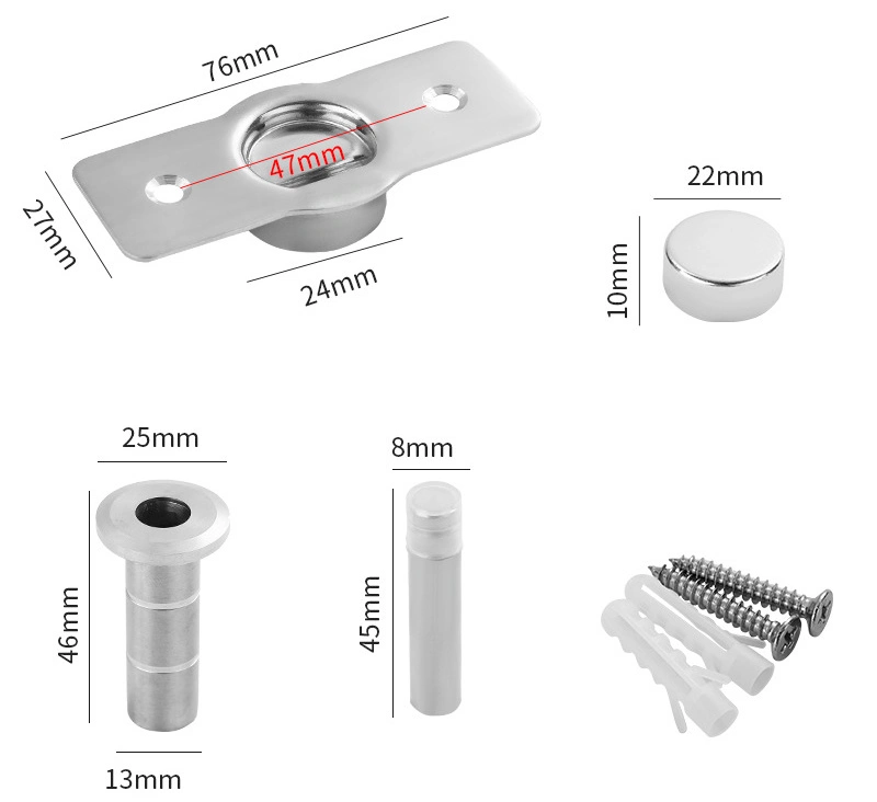 Magnetic Door Catchs Mute Hidden Invisible Doorstop Door Hardware