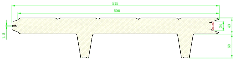 Cost Effictive China Manufacture Industrial Sectional Garage Door with Panel Thickness