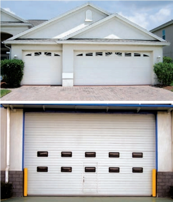 USA Standard Sectional Garage Door with Spring Break Safety Device
