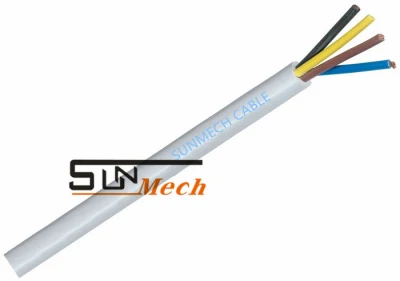 Electric Wire Grey Flat Cable BS60040.75mm 1.0mm 1.5mm 2.5mm 4.0mm