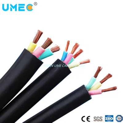 Rvv 0.5 0.75 1.0 1.5 2.5 4 6 Sq mm Flexible Copper Core PVC Insulation and Sheath 4 Core Electrical Cable